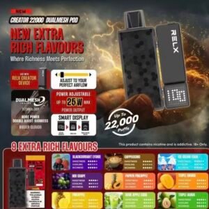 RELX Creator 22000口拋棄式電子煙 | 積木換彈式一次性電子菸 | 超長續航