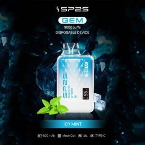 【薄荷口味】sp2s拋棄式9000口電子煙 | 思鉑瑞現貨一次性電子菸 | 可充電