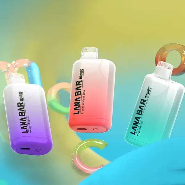 6000口超涼口感爆發!正品lana一次性6000口電子煙